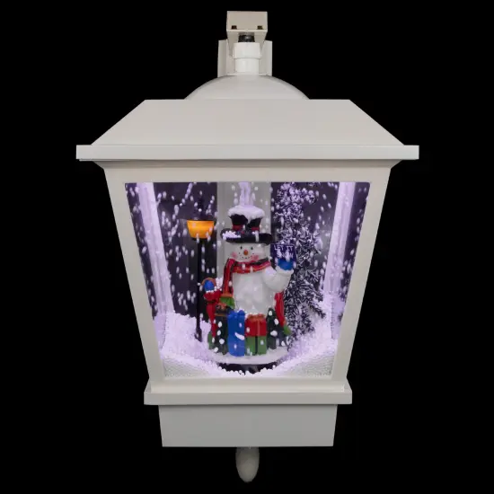 Northlight LED Lighted Musical Snowman Christmas Street Lamp Decoration - 17.75" White {3}