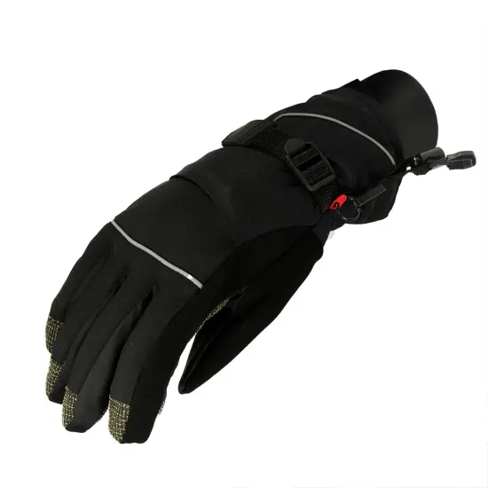Christmas Central Women's Black Softshell Thinsulate Touchscreen Ski Freestyle Gloves - Small {1}
