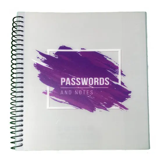 Small password keeper book with alphabetical tabs RE-FOCUS THE CREATIVE OFFICE Purple {1}