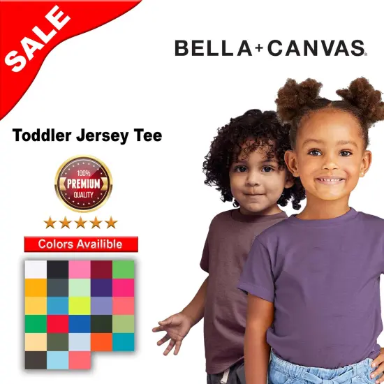 BELLA + CANVAS&reg; Toddler Crewneck Short Sleeve Jersey T-Shirt Athletic heather {3}