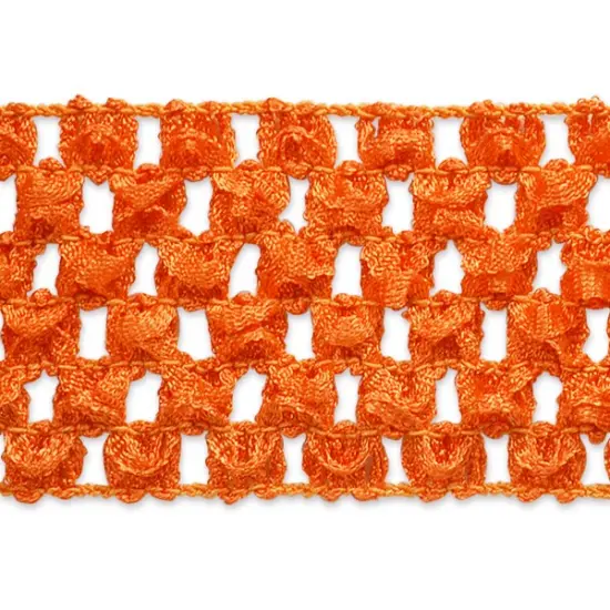 20 yards of 1 3/4" Crochet Stretch Trim | 20 yard cut Orange {1}