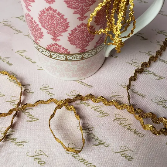 36 yards of 1/4" Metallic Baby Ric Rac Trim | 36 yard cut Metallic Gold {5}