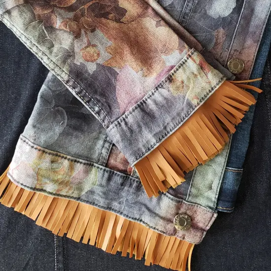 10 Yards of 4" Premium Vegan Leather Fringe Trim | 10 yard cut Black {6}