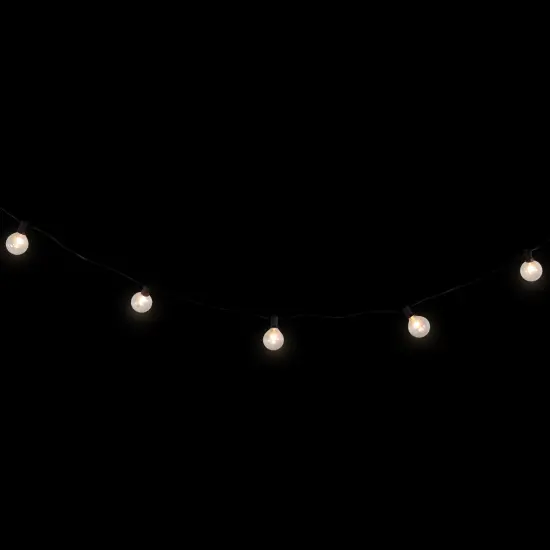 Northlight G50 Globe Christmas String Lights - 9' Black Wire - 20ct {4}