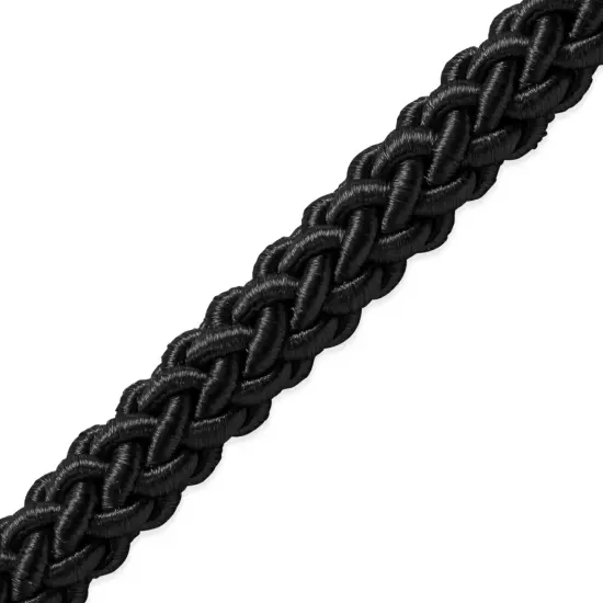 20 Yards of Jamie 5/16" (8mm) Braided Cord Trim | 20 yard cut Black {1}