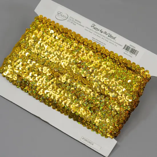 10 yards of 1 Row 3/8" Starlight Hologram Stretch Sequin Trim | 10 yard cut AquaBlue {4}