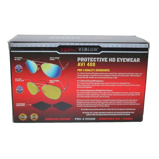 Pro-4 Tactical AVI 400 Series HD Protective Eyewear {3}