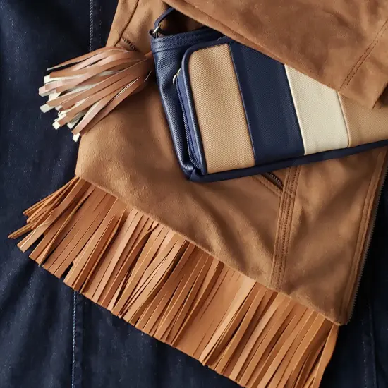 10 Yards of 12" Premium Vegan Leather Fringe Trim | 10 yard cut Dark Brown {7}