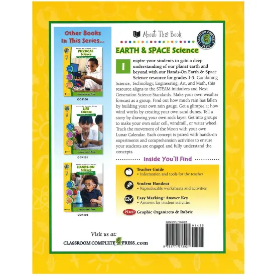 Hands-On STEAM - Earth & Space Science Resource Book, Grade 1-5 {2}