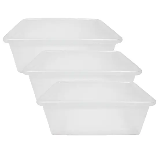 Cubbie Tray, Clear, Pack of 3 {1}