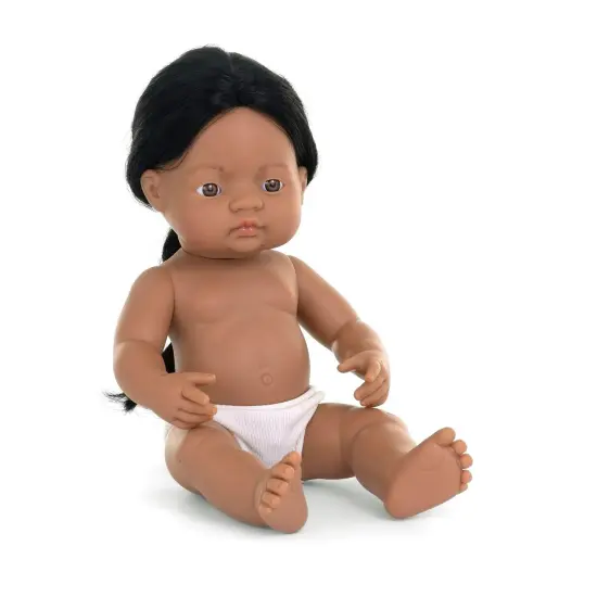 Anatomically Correct 15" Baby Doll, Native American Boy {1}