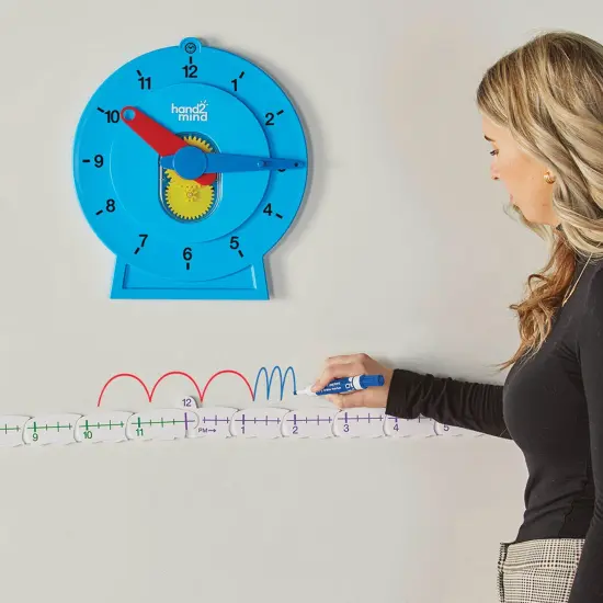 Magnetic Demonstration Advanced NumberLine Clock {6}
