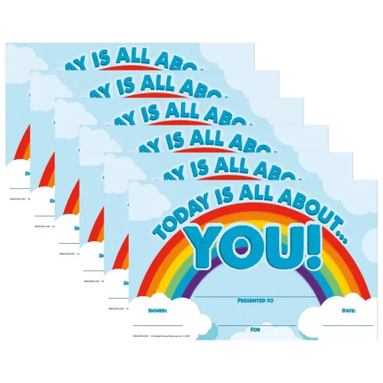 Today Is All About You Recognition Award, 36 Per Pack, 6 Packs {1}
