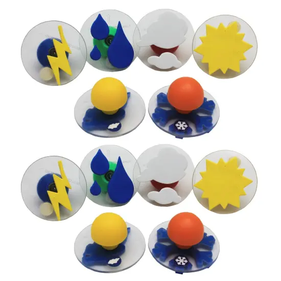 Giant Stampers - Weather Patterns - 6 Per Set - 2 Sets {1}