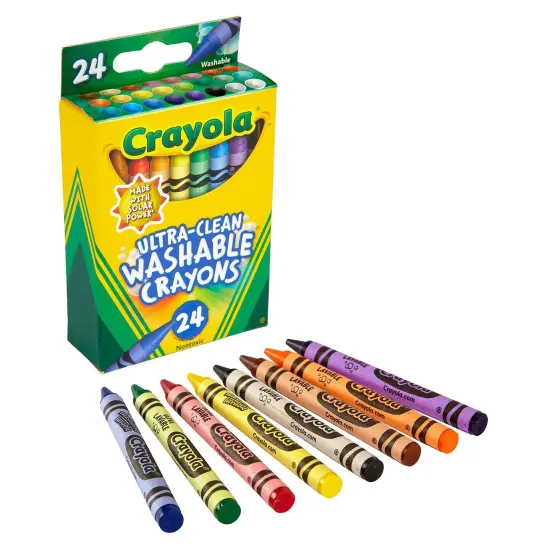 Ultra-Clean Washable Crayons, 24 Per Pack, 6 Packs {4}