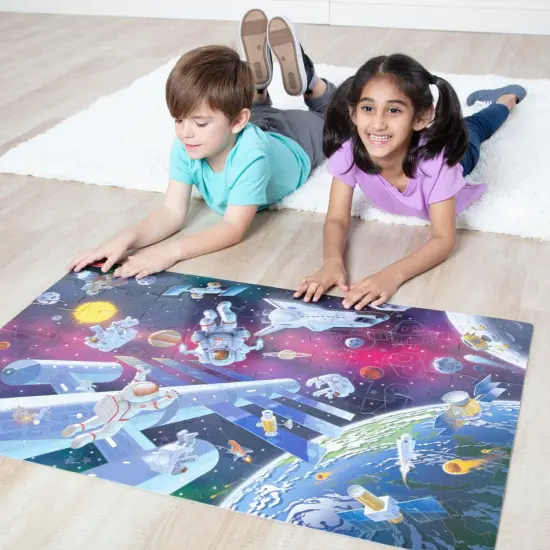 Outer Space Glow in the Dark Floor Puzzle {2}