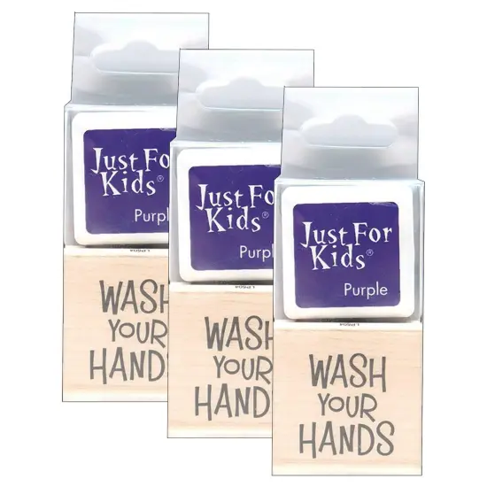 Just for Kids&reg; Wash Your Hands Herokids Stamp With Ink, Pack of 3 {1}