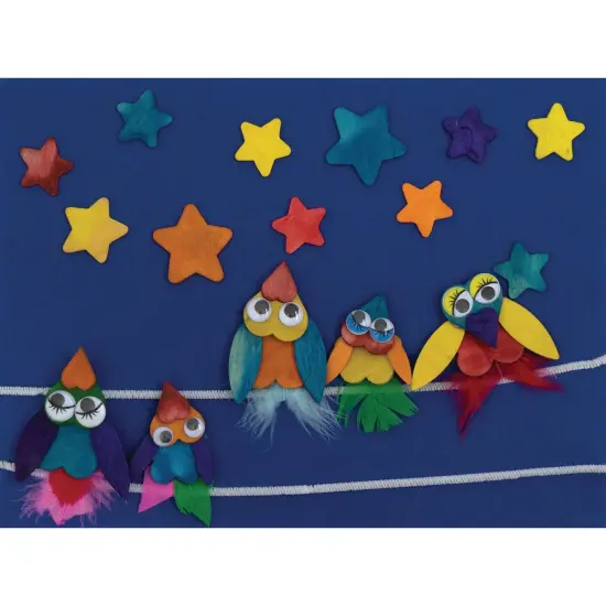 Wood Party Shapes, Assorted Colors, 1/2" to 2", 200 Per Pack, 3 Packs {2}