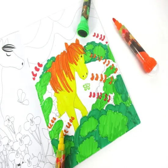 Horse and Pony Stamper Marker Set of 10 {6}