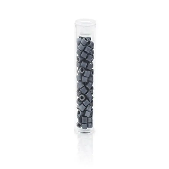 Miyuki Delica Seed Bead 8/0 Metallic Matte Black Luster {2}