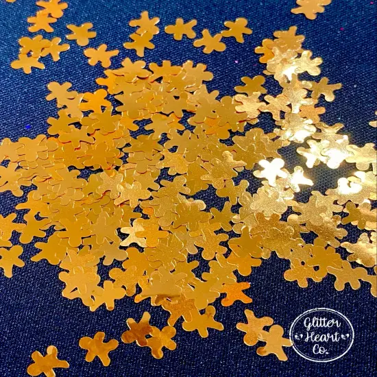 Polyester Glitter - Gingerbread Man Glitter Shapes by Glitter Heart Co.™ {2}