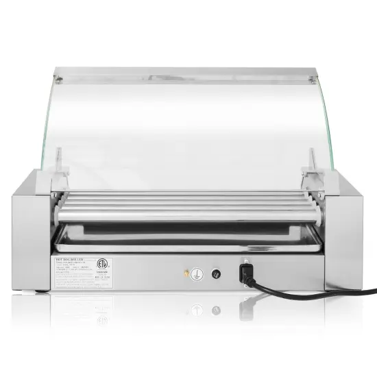 Olde Midway Electric Hot Dog Rollers with Cover, Commercial Grade Grill Cooker Machines {4}