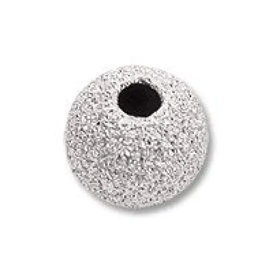 Stardust Beads 4mm Sterling Silver (1-Pc) {1}
