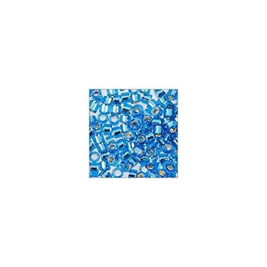 Miyuki Delica Seed Bead 11/0 Silver Lined Capri Blue {3}