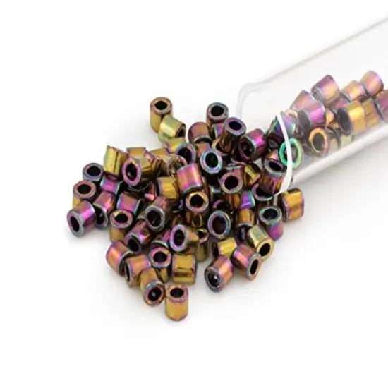 Miyuki Delica Seed Bead 8/0 Metallic Bronze AB {1}