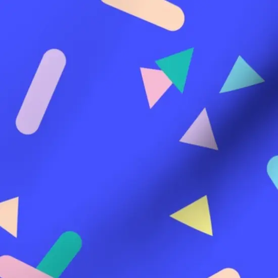 Various Fabrics by the Yard or Fat Quarter Blue Sprinkles Pink Green Yellow 80S Colorful Party Geometric Kids Neon Purple Shapes Custom Printed Fabric by Spoonflower {7}