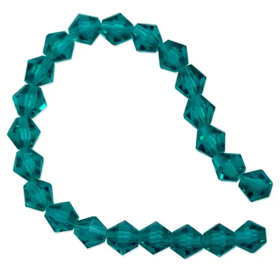 Valued Faceted Bicone 6mm Crystal Beads Peridot {4}