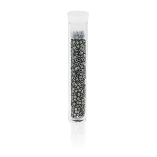 Miyuki Delica Seed Bead 11/0 Matte Grey AB {2}