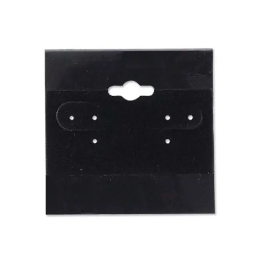 Hanging Earring Cards Black 2"x2" (Package of 100) {1}