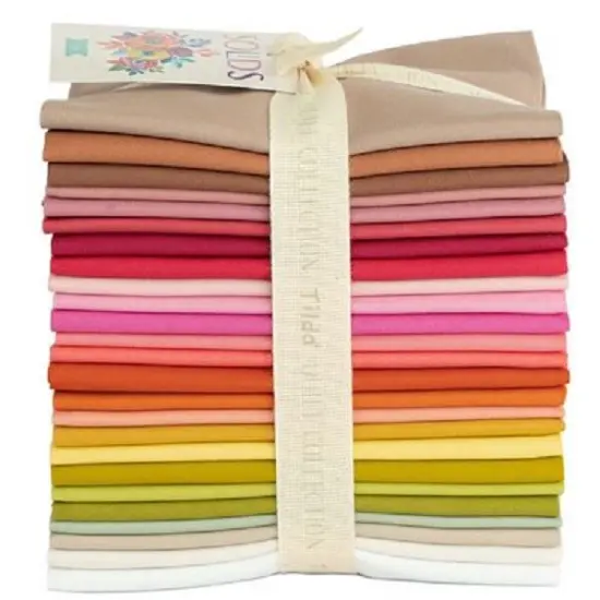 Tilda Fabrics Solids - Warm - 25 Fat Quarters - 20"x22"- 100% Cotton {1}