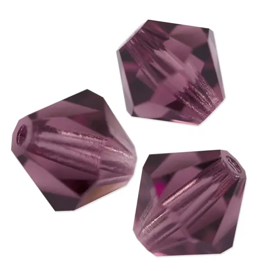 Preciosa Crystal Bicone Bead 6mm Amethyst (Package of 40) {1}