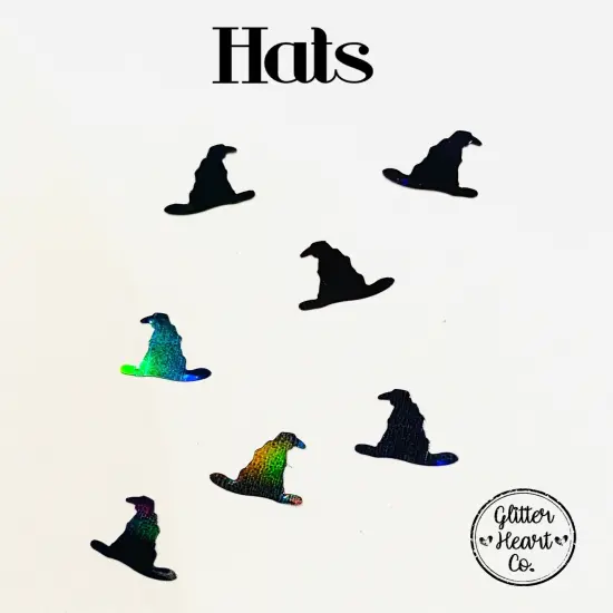 Polyester Glitter - Hats Glitter Shape by Glitter Heart Co.&trade; {1}
