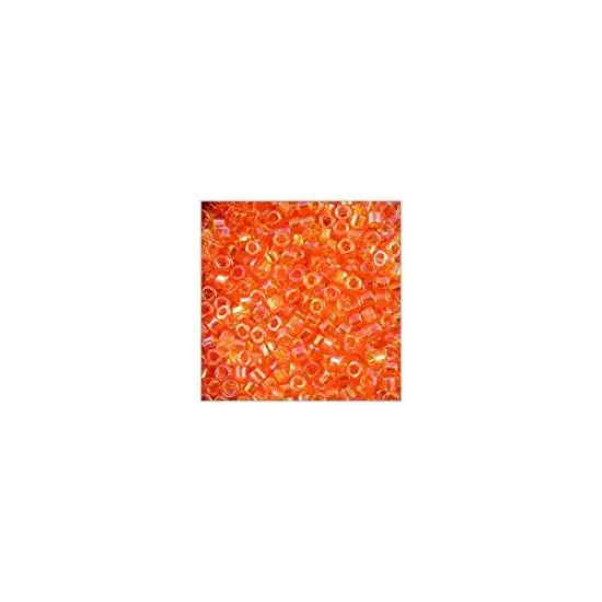 Miyuki Delica Seed Bead 11/0 Transparent Orange AB {4}