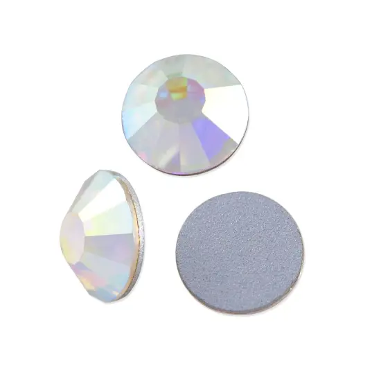 Preciosa Crystal AB VIVA12 Flat Back Rhinestone 3mm (SS12) (Package of 50) {1}