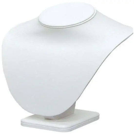 Necklace Bust Jewelry Display 10" Tall White {1}