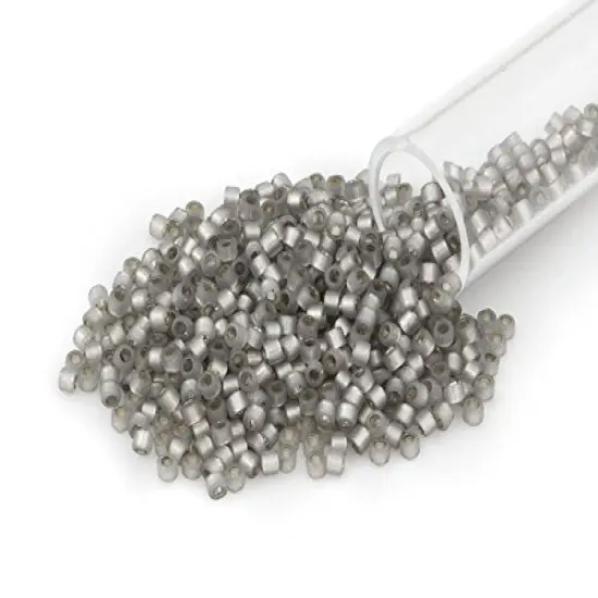 Miyuki Delica Seed Bead 11/0 Silver Lined Grey {3}