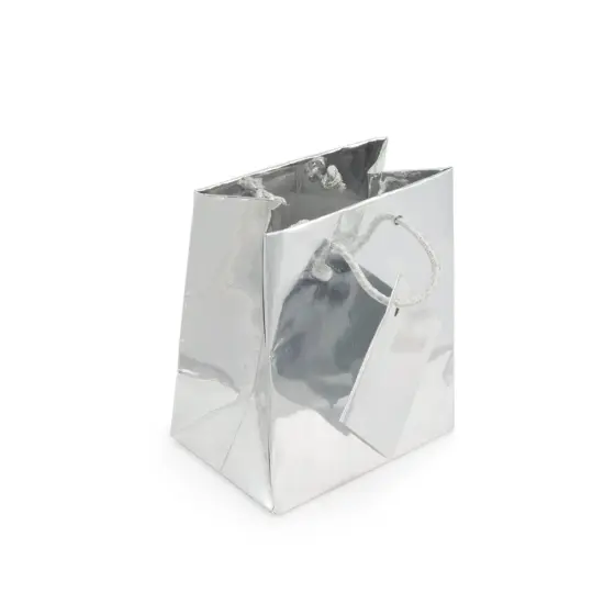 Gift Bag Mini Metallic Silver (Package of 20) {1}