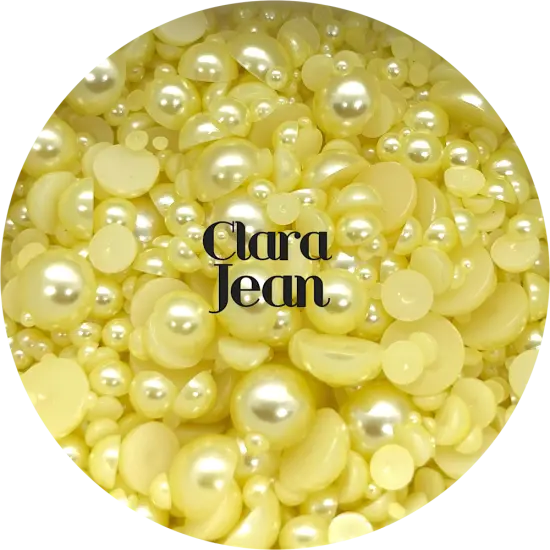 Flatback Resin Pearl Mix - Clara Jean by Glitter Heart Co.&trade; {1}