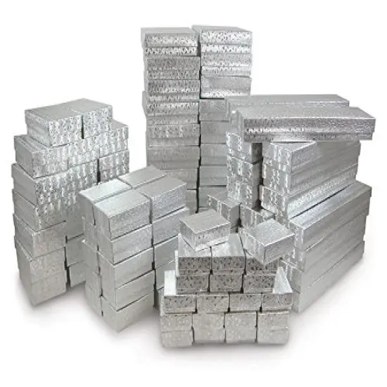 Jewelry Boxes Assortment Silver (Package of 100) {1}