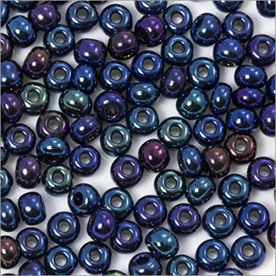 Czech Seed Beads - 6/0 Blue Iris (10 Grams) {2}