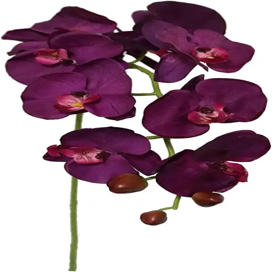 33.5" Purple Orchid Stems (12-Pack) - Lifelike Silk Flowers, Perfect for Bouquets, Events & Home Decor - Elegant Year-Round Decoration, Floral Home by Artificial Flowers {1}