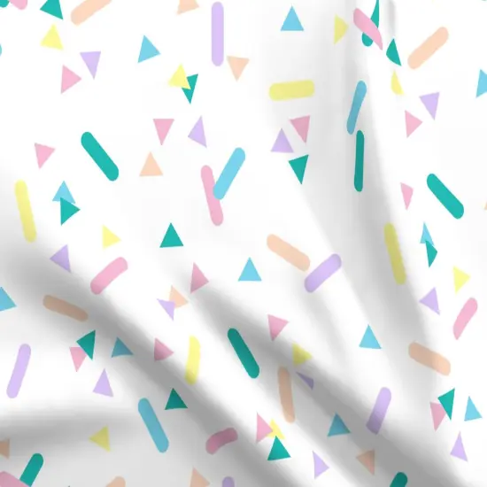 Various Fabrics by the Yard or Fat Quarter Sprinkles Pink White 80S Colorful Party Blue Geometric Kids Custom Printed Fabric by Spoonflower {5}