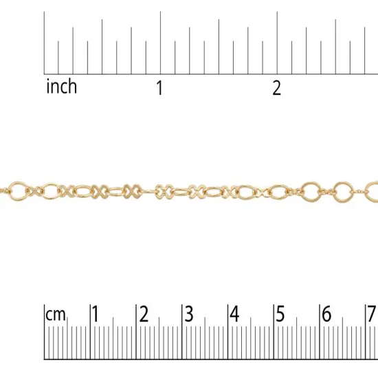 Oval Link Chain 5.4x4.4mm Gold Plated Plated (Priced per Foot) - {2}