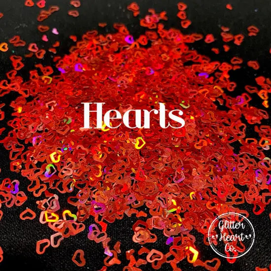 Polyester Glitter - Hearts Glitter Shape by Glitter Heart Co.&trade; {2}