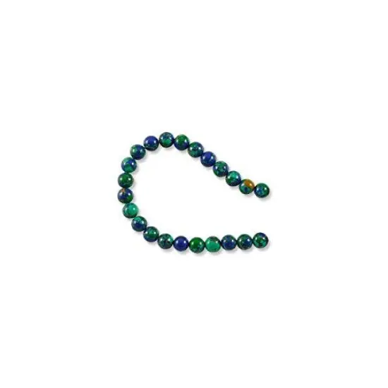Synthetic Azurite Round Beads 6mm (16" Strand) {1}