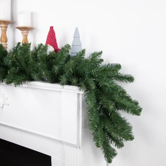 Northlight Buffalo Fir Artificial Christmas Garland - 9' x 16" - Unlit Green {3}